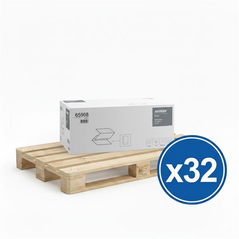 paleta 32 kartony bialych recznikow zz katrin 65968