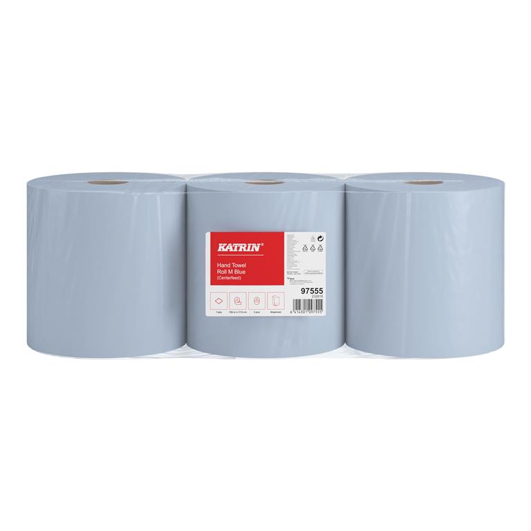 KATRIN 97555 – niebieski ręcznik w roli 1-warstwowy 250 m