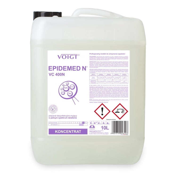 VOIGT VC 400N EPIDEMED 10L - koncentrat myjąco-dezynfekcyjny, (1) - Dezynfekcja powierzchni