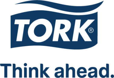 logo producenta tork granatowe napisy